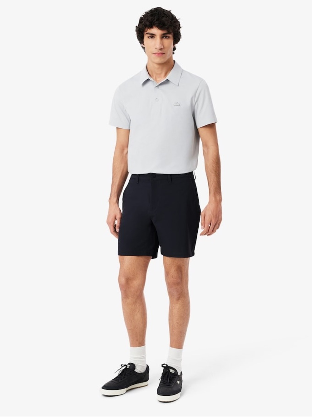 NEW Lacoste Regular Fit Stretch Organic Cotton Chino Bermuda Shorts NWT.  Sk18